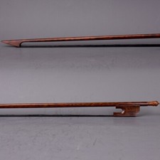 Master Old German Baroque Style Antique Snakewood Violin Bow 4/4 Black Hair Fast