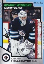 #602 Connor Hellebuyck - Winnipeg Jets - 2020-21 O-Pee-Chee Update Blue Hockey