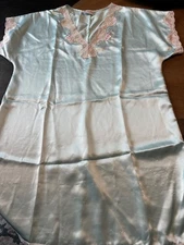 VTG VAL MODE LINGERIE CHEMISE NIGHTGOWN WOMENS M COQUETTE ROMANTIC COTTAGECORE