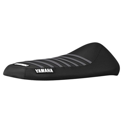 2016-2021 YAMAHA Zuma 125  gripper seat cover   all BLACK w/ GREY ribs #571