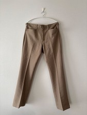 Vintage 70s LEE Western Flare Pants Union Ticket Made in USA Beige L