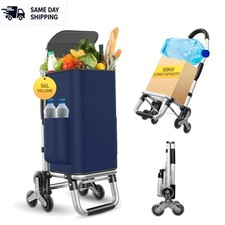 Versatile 3-in-1 Shopping Trolley - 110 lbs Capacity, Waterproof  Foldable