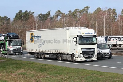 LKW Foto DAF XF Planensattelzug Deutschland weiß steinbach spedition & lo #m2im