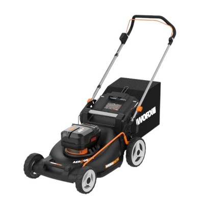 Worx WG752 Cordless Push Lawn Mower, Nitro 40V, 21''
