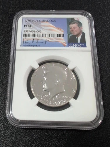 1976-S Kennedy Half-NGC Proof 67-Ultra Cameo-Silver Bicentennial