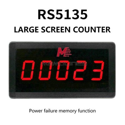 DC12-24V RS5135 Electronic 5-digit Counter Meter Panel With Large Screen 0-99999