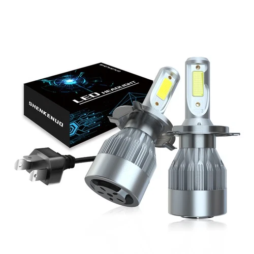2x H4 9003 High Low Beam LED Headlight Bulbs 6000K White Super Bright