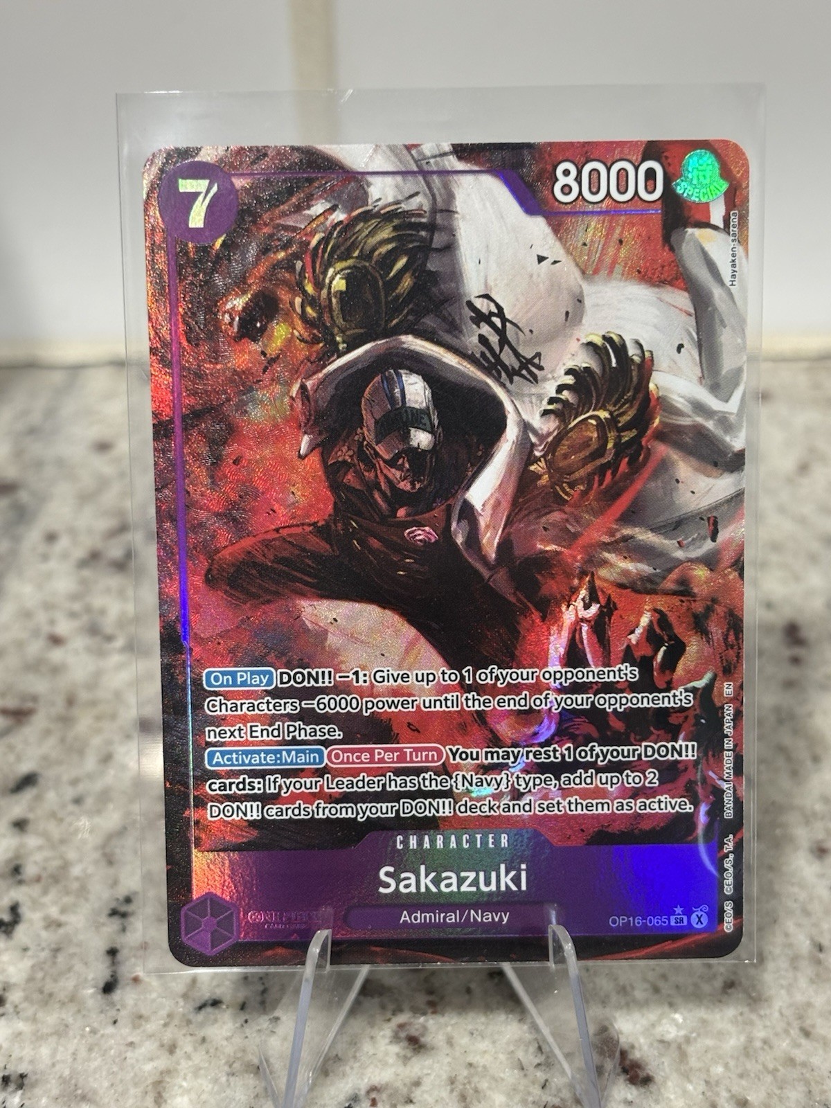 Sakazuki Alt Art SR OP16-065 The Time of Battle Foil