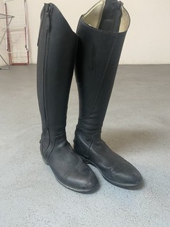 Reitstiefel Fouganza (Decathlon) Gr. 42 Gebraucht Guter Zustand Schwarz