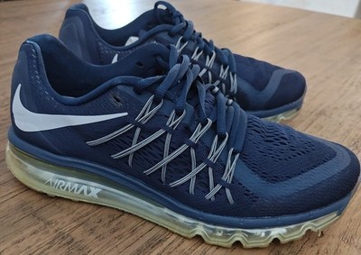 Nike Air Max 2015 Men Sz 7.5 Obsidian/Wolf Grey- Black 698902-405