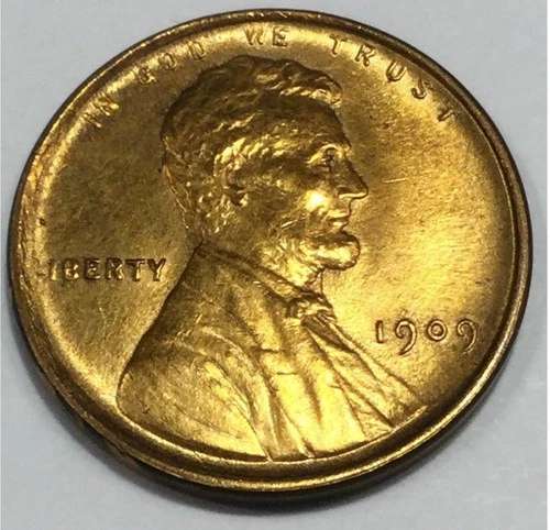 1909 VDB Lincoln Wheat Cent 1C Mint 66 RD Full Red Gem BU Uncirculated