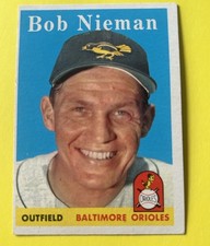 1958 Topps #165 Bob Nieman  NrMT *Jsnicestuff*  Baltimore Orioles