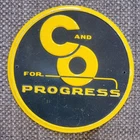 Vintage 1950’s Post Cereal Premium “C&O for Progress” Railroad Tin Sign
