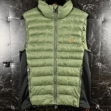 Polo Ralph Lauren Men's Green Terra Hybrid Puff Vest Small -Flaws