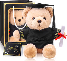 Bear with Graduation Cap Toys Class of 2026 Plush Stuffed Teddy Bear Animal Dog