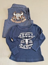 Cowboy Hardware Vest and Thermal Top 12M Blue Rodeo Team Roping Ranch Farm