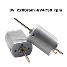 Doppelwelle Mikro DC Motor FK130SH 3V 2200 rpm 6V 4750 rpm Getriebe-Motoren