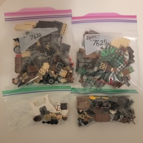 Vintage Lego Indiana Jones Lot 12 Figs 4 Sets & Parts 7625 7682 7624 7622 7620