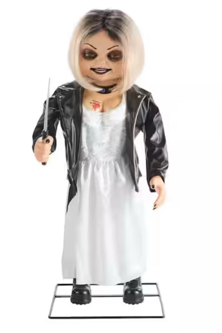 3.5ft ANIMATED LED SCARRED CHUCKY DOLL HALLOWEEN ANIMATRONIC 2025 (NEW)