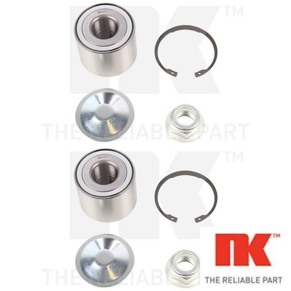 2X Radlagersatz NK 763950 2 Radlager Satz Links Rechts Hinterachse Hinten-image