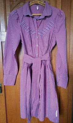 Kleid, Blutsgeschwister, Gr. S, Vichy Karo, Baumwolle  - Bild 1 von 4