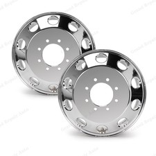 Set Of 2 Polished Front Wheels 17 Rims For 2011-2018 Dodge Ram 3500 Dually 2414