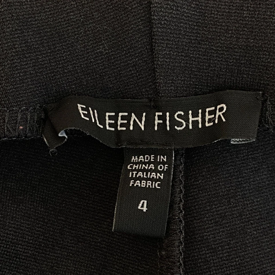 Eileen Fisher Grey Stretch Straight Pull On Pants Women's Size 4 - Image 3 of 4