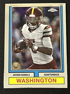 2024 Topps Chrome Jayden Daniels 1974 Topps Throwback Base Rookie RC Commanders