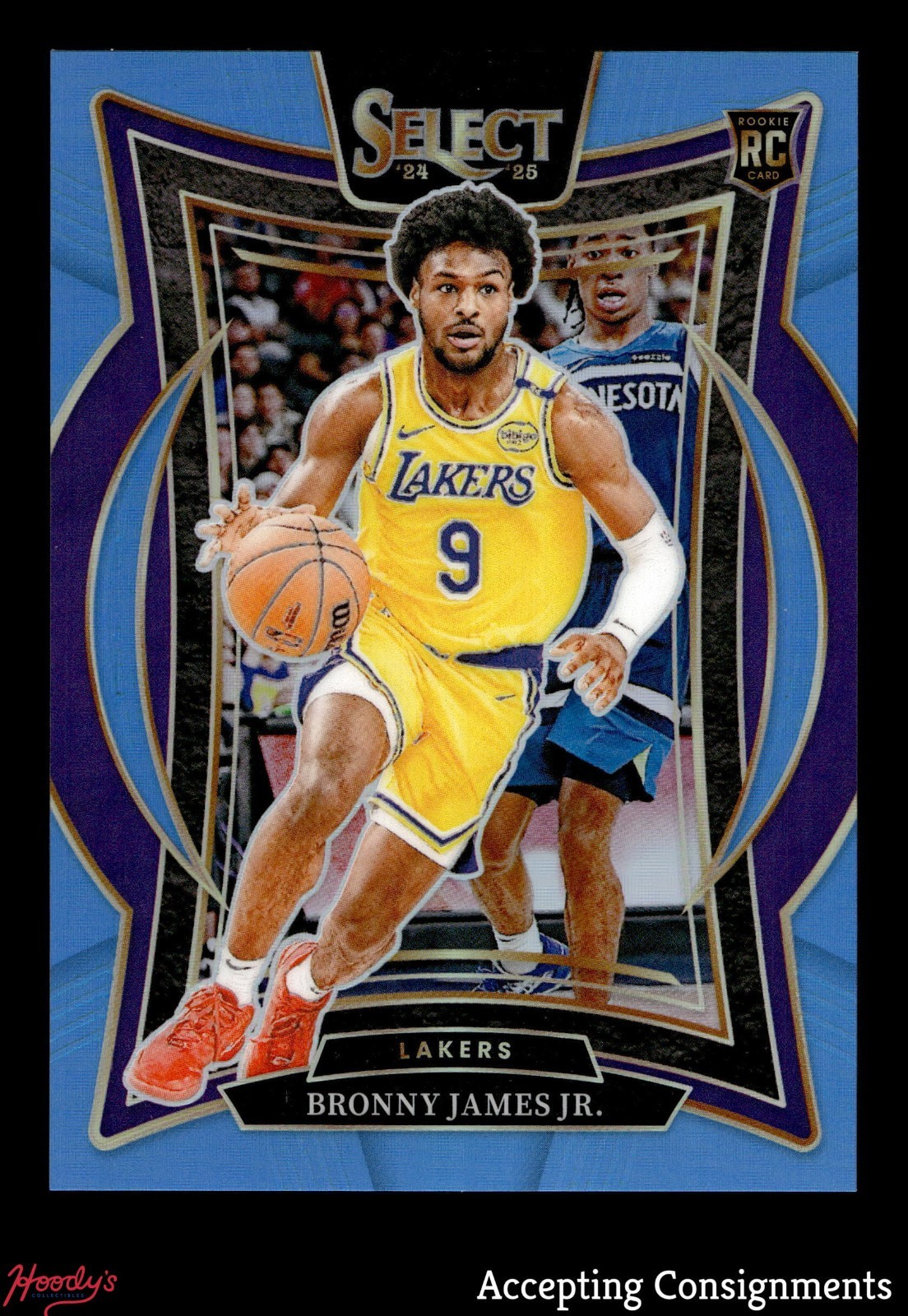 2024-25 Select Light Blue #90 Bronny James Jr. 240/299 Concourse ROOKIE RC