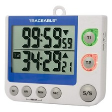 TRACEABLE 5017 Dual Timer, CountDown,CountUp, 100hr 6KED8