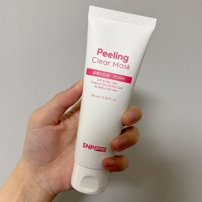 SNP Prep Peeling Clear Mask 80ml Wash Off PDRN Peel-Off Mask K-Cosmetics NEW