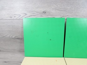 LEGO Baseplate Base Plates 32x32 blue Tan and  Green  10"x10" Lot of 4