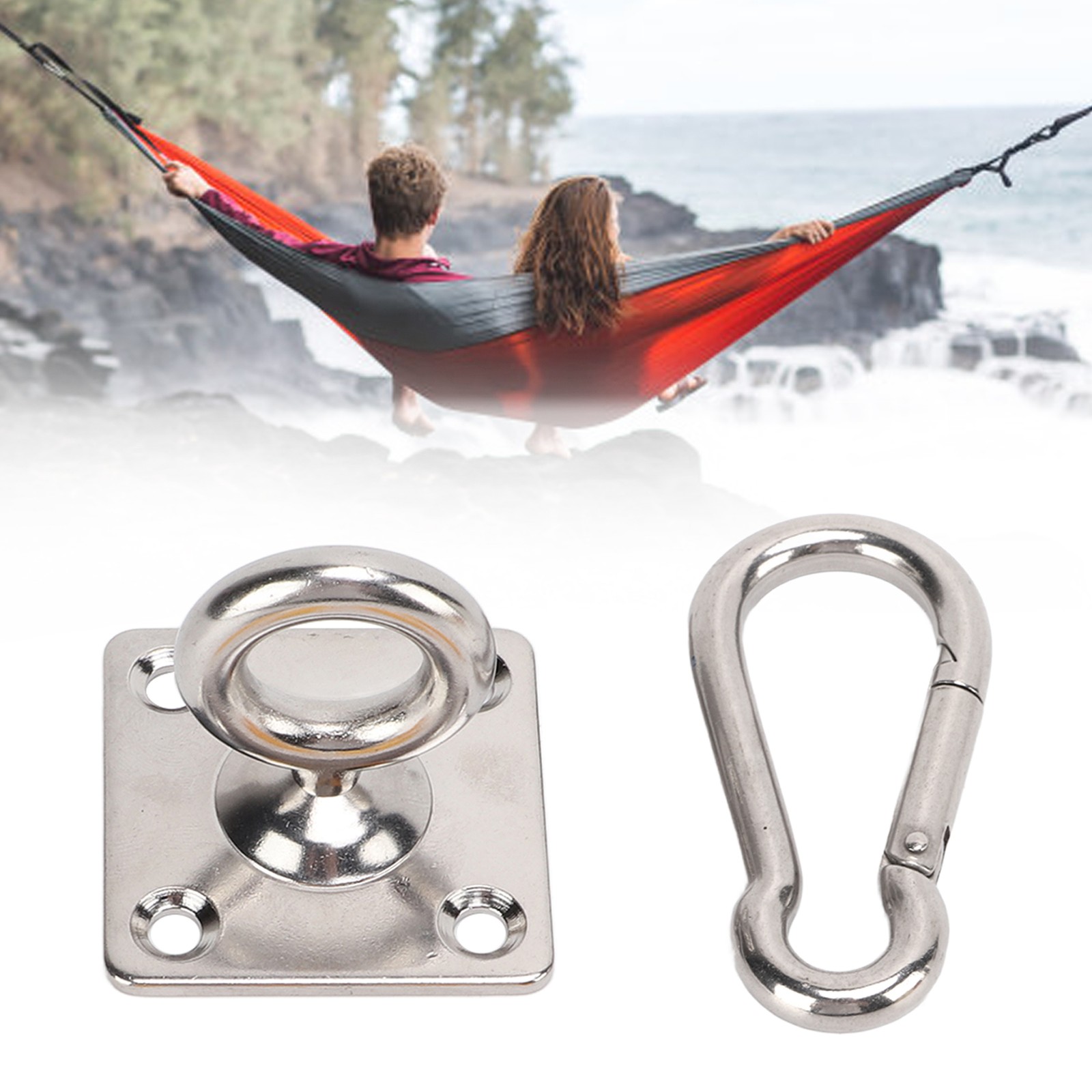 _Suspended Ceiling Wall Mount U Shaped Hooks Heavy Duty Hammock Hook Metal Base