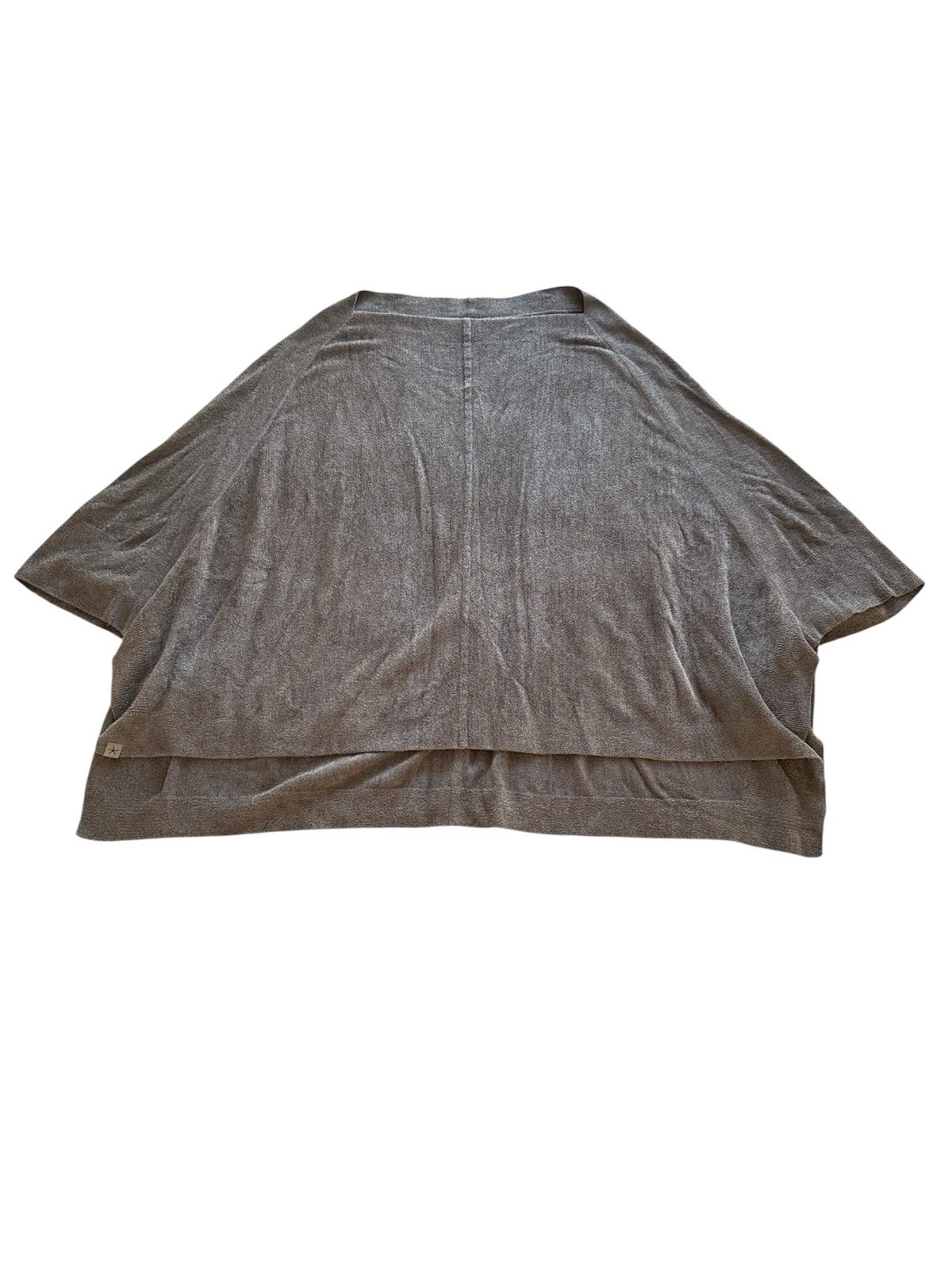 Barefoot Dreams CozyChic Ultra Lite Poncho Large/XL Brown Sweater Loungewear