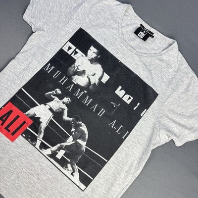 Muhammad Ali T-Shirt Gr. M Grau Slim Fit Boxen Retro Vintage Fan Shirt