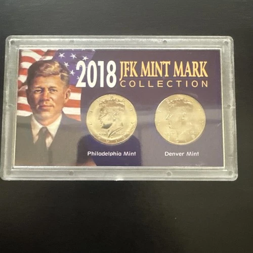 2018-D and P JFK MINT MARK PROOF HALF DOLLAR COINS MINT - UNCIRCULATED
