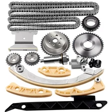 OCPTY Timing Chain Kit fit for Tensioner Guide Rail Crank Sprocket Replacemen...