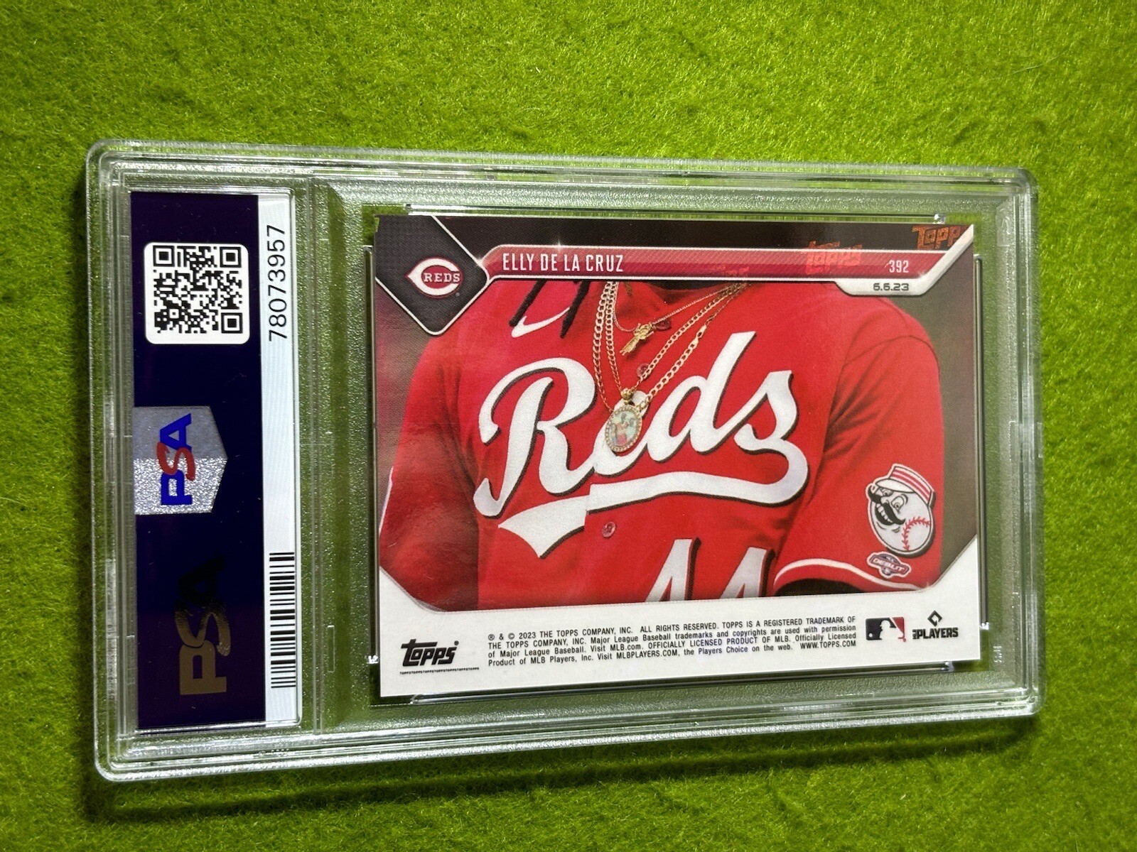 Elly De La Cruz PSA 10 ROOKIE CARD /25773 SP REDS RC 2023 Topps Now CALL-UP   rc view 12