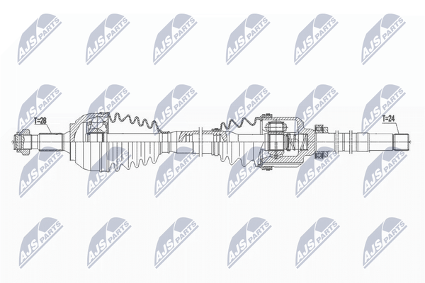 NTY NPW-PE-065 Antriebswelle FüR CitroëN, Ds, Peugeot-image