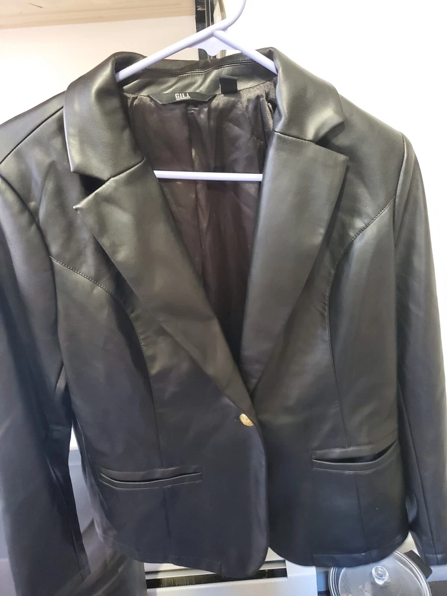 G.I.L.I. Leather Jacket Size 12 eBay
