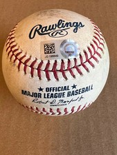 Pete Alonso 1st Career Run Scored Game Used Baseball - 4/20/19 - Mets Nationals