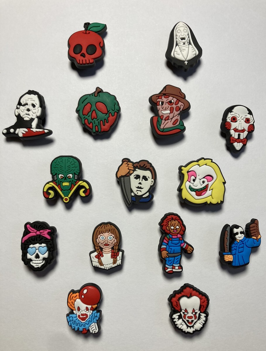 CROCS Men’s Black Halloween Charms Size 11 Chucky Freddie Jason Ghostface Scary First look at the 2025 Crocs Halloween Pack releasing on  main image 2
