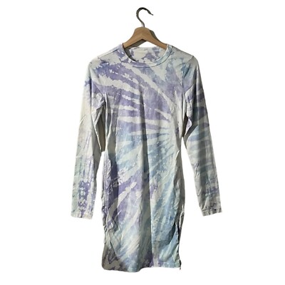 Cotton Citizen Tie Dye Mini Dress Size Small Ruched Side Cinch 52012 | eBay