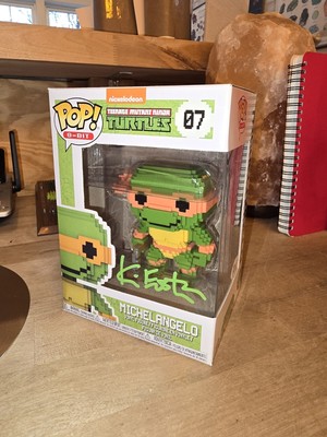 HAND SIGNED Funko Pop! 8-Bit: Teenage Mutant Ninja Turtles - Michelangelo #7