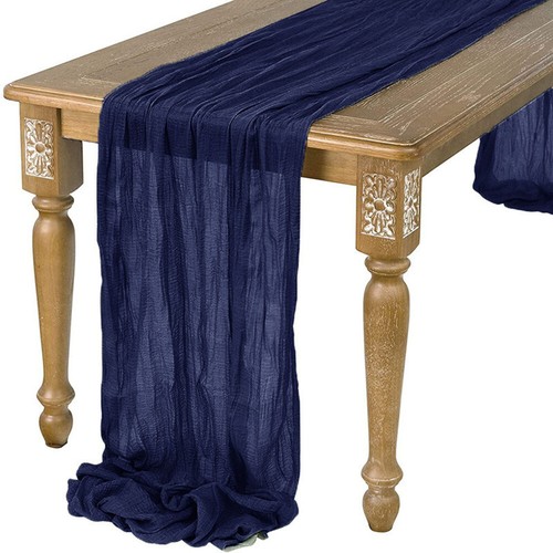 Table Runner Semi-Sheer Gauze Pleated Table Runner Cake Decor Party Christmas $ - Picture 19 of 19