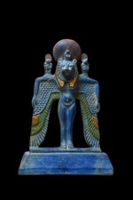 RARE ANTIQUE ANCIENT EGYPTIAN Statue stone of Sekhmet Winged Lion Face Stone