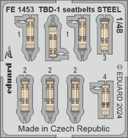 MW22 Eduard FE1453 TBD-1 Seatbelts Steel 1/48 Zoom Set For Hobby Boss