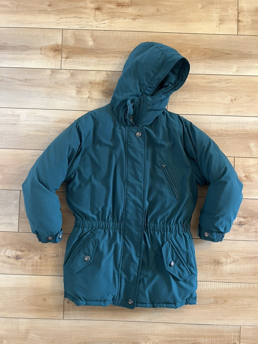 Vintage 90s Eddie Bauer Polar Parka Coyote Fur Down Parka Jacket