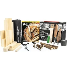 Hutsuls K.37 Wood Carving Kit for Beginners Basswood Blocks for 15 Projects Set