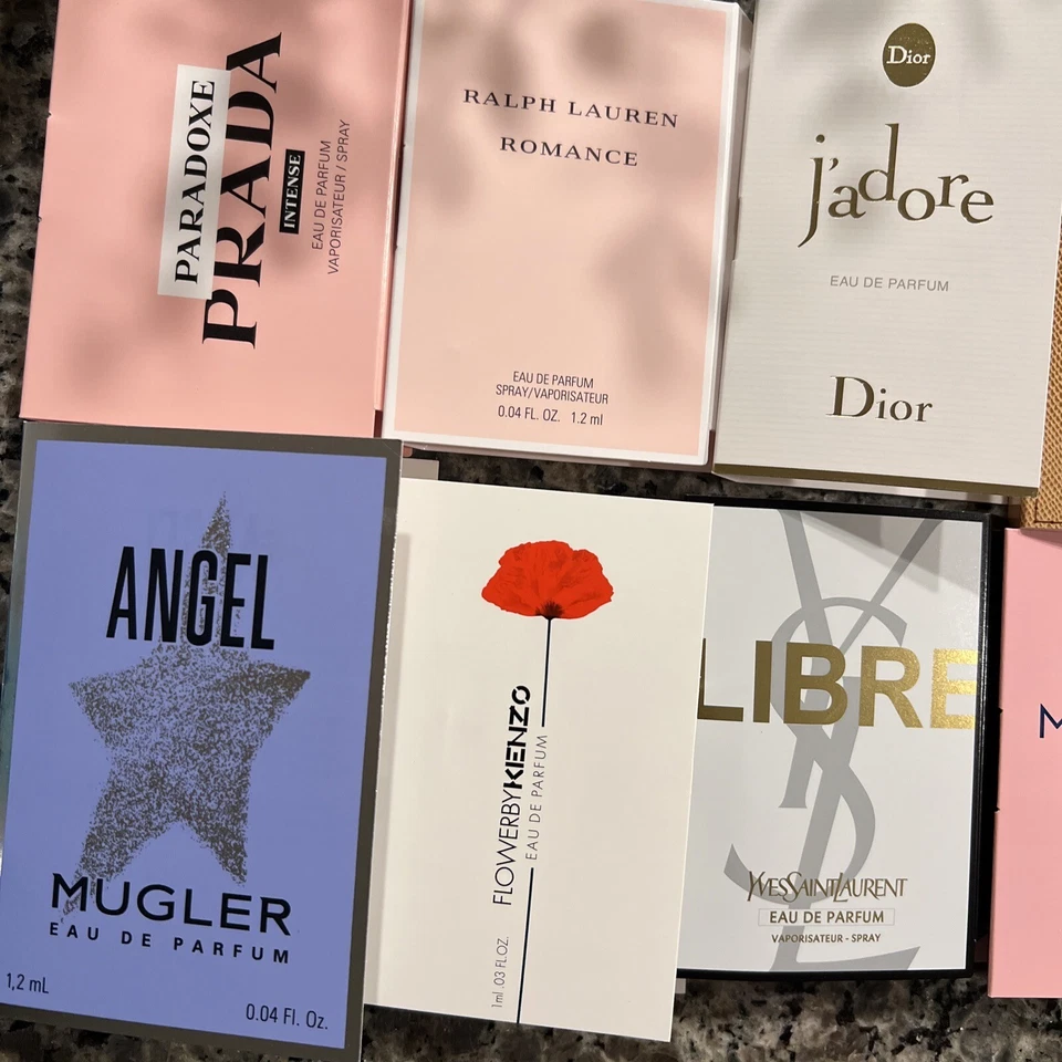 Nuevo conjunto de muestra de frascos de perfume de diseñador de 10 piezas - Dior, YSL, Prada, Jo Malone, Armani... Foto 2 de 4